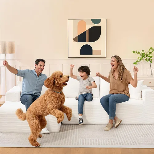 Miniatura 2 de Brage Living Sofá modular modular 2025 de 108 pulgadas, cómodo sofá modular sin hueso con diván en forma de L, sofá de asiento profundo para sala