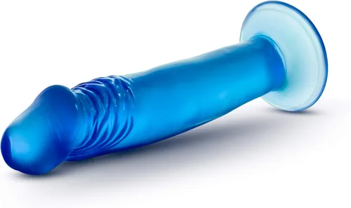 Miniatura 5 de Blush B Yours Sweet n Small - Consolador realista de 6 pulgadas con ventosa - Azul - Pene del punto G para pegging, estimulación anal y vaginal
