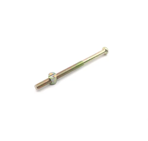 Miniatura 4 de Juego de tornillos para cuna M8 x 3.543 in – 8 pernos de barril de muebles chapados en zinc para futones