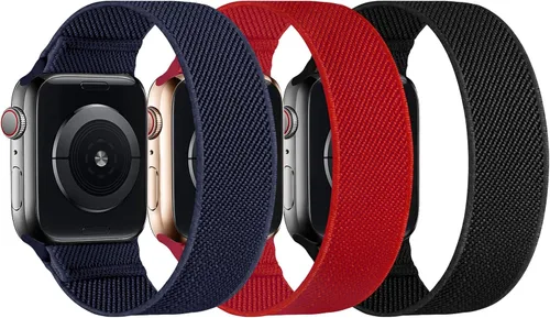 Miniatura 10 de Correa elástica de nailon para Apple Watch, de 1.49, 1.57, 1.61, 1.65, 1.73, 1.77 y 1.772 pulgadas, deportiva, trenzada, Ultra iWatch Serie 8 7 SE 6