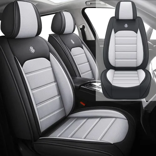 Miniatura 10 de Funda de asiento de cuero para Mercedes-Benz EQE 350 2022-2023, fundas de asiento suaves impermeables, accesorios interiores, fundas de asiento