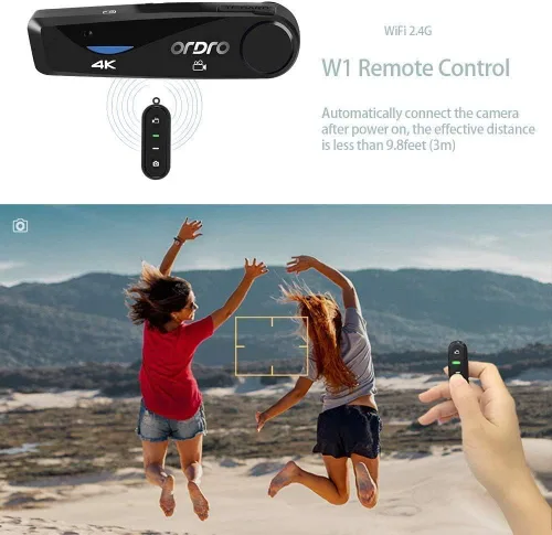 Miniatura 5 de ORDRO Videocámara 4K Cámara montada en la cabeza EP6 Cámara de video portátil FHD 1080P 60FPS Vlog grabadora de video WiFi Hands-Off Cámara Webcam