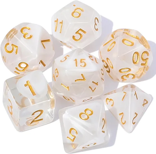 Miniatura 15 de CiaraQ DND - Juego de dados poliédricos con una bolsa de dados negra para juegos de mesa de rol D&D RPG MTG Rojo mezclado azul+purpurina