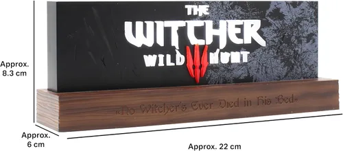 Miniatura 9 de Neamedia The Character Company The Witcher III: Luz con logotipo de Wild Hunt, licencia oficial, luz LED para sala de estar u oficina, móvil