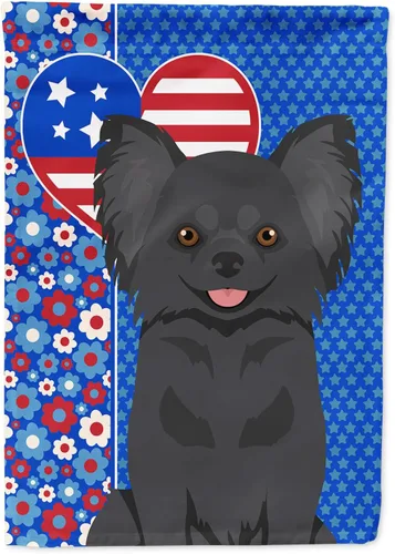 Miniatura 40 de Caroline's Treasures WDK5119GF - Bandera de jardín americana de Airedale Terrier de Estados Unidos, color negro y tostado, bandera decorativa