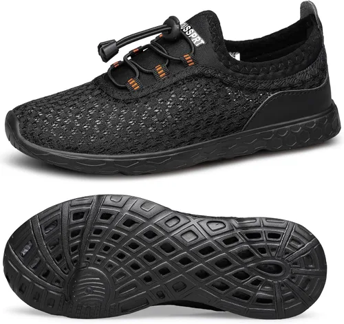 DOUSSPRT Zapatos de agua para niños y niñas, secado rápido, playa, deportes, natación, piscina, zapatos acuáticos para niños pequeños, niños grandes