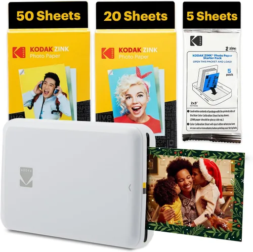 Miniatura 12 de KODAK Barbie x Step Slim Impresora fotográfica instantánea inalámbrica portátil de 2"x3" Papel fotográfico prémium (50 hojas)