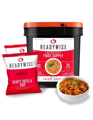 Miniatura 8 de ReadyWise Suministro de Alimentos de Emergencia - Cubo de Huevos en Polvo Liofilizados de 144 Porciones, Comidas Proteicas, Alimentos