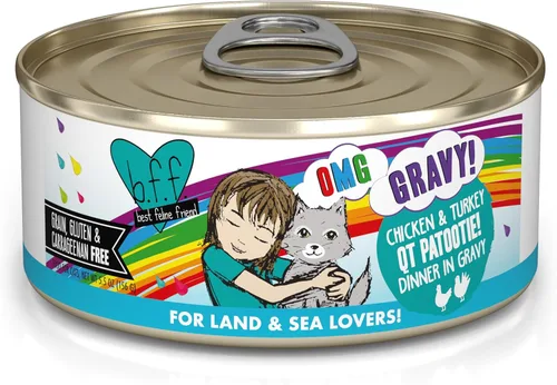 Miniatura 22 de Weruva B.F.F. OMG - Best Feline Friend Oh My Gravy!, Chicken Cloud 9 con pollo en salsa, lata de 2.8 onzas (paquete de 12)