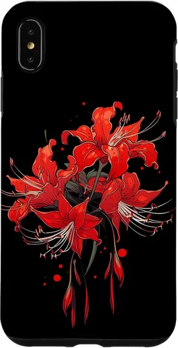 Miniatura 10 de iPhone 14 Red Spider Lily Funda de anime de manga estética japonesa japonesa