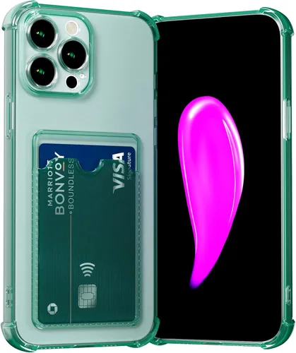 Miniatura 10 de AKABEILA Funda para iPhone 11 Pro Clear Cute Phone Case Soft TPU Wallet Case Slim Bag Cover a prueba de golpes con ranura para tarjetas Transparente