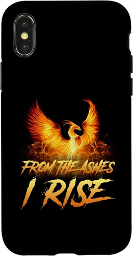 Miniatura 5 de Funda de regalo motivacional para iPhone 13 Pro Max From the Ashes I Rise Phoenix Bird