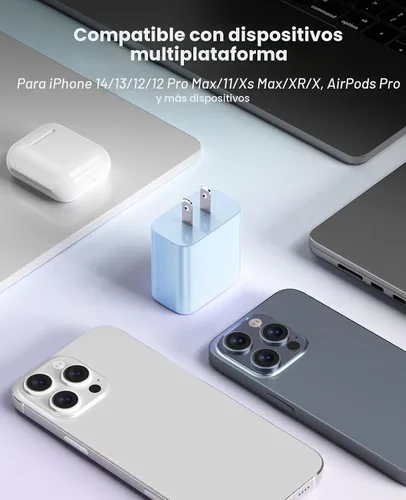 Miniatura 7 de FEEL2NICE Cargador de iPhone de Carga Rápida Paquete de 2 Bloques de Cargador de Pared Tipo C con Paquete de 2 [6FT y 10FT] Cables USB C a Lightning