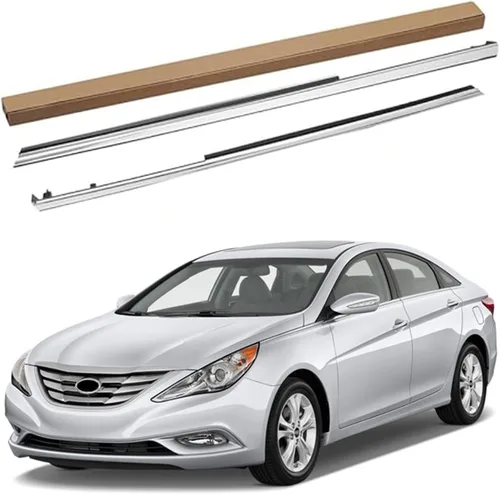 Moldura cromada para guardabarros compatible con Hyundai Sonata Hybrid GLS SE Sedan 4DR 2011-2015 moldura de guardabarros lateral izquierdo
