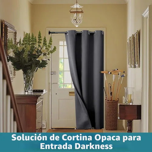 Miniatura 5 de BGment Cortina de puerta para puerta, cortina de armario para armario abierto, cortina opaca de privacidad con ojales con aislamiento térmico, 1