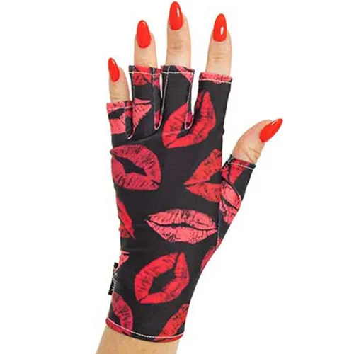 Miniatura 54 de ManiGlovz - Guantes de uñas originales con protección UPF 50+ UV Guantes de manicura de gel y guantes anti UV sin dedos para mujeres Se pueden