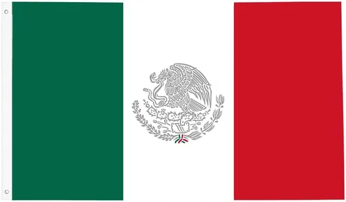 Miniatura 14 de Banderas de México 3x5 pies, bandera mexicana divertida para el hogar, patio, casa, jardín, banderas para fiestas navideñas, decoraciones interiores