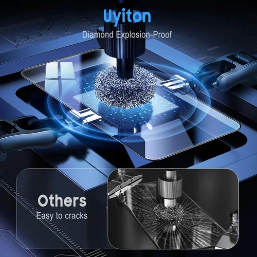 Miniatura 6 de Uyiton UnBreak-Glass - Protector de pantalla para Samsung Galaxy S22, soporte ultrasónico de huellas dactilares, marco de alineación automática