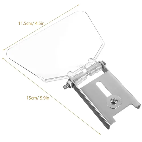 Miniatura 4 de 2 protectores de ojos para banco, protector de banco de acero inoxidable con tornillos, cubierta protectora de ojos para banco