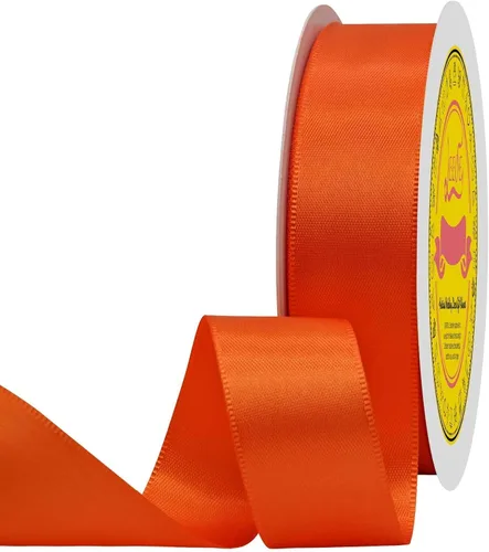 Miniatura 266 de Cinta de satén blanca antigua de doble cara de 1-1/2 pulgadas x 50 yardas, cinta de poliéster para envolver regalos, día de San Valentín, bodas