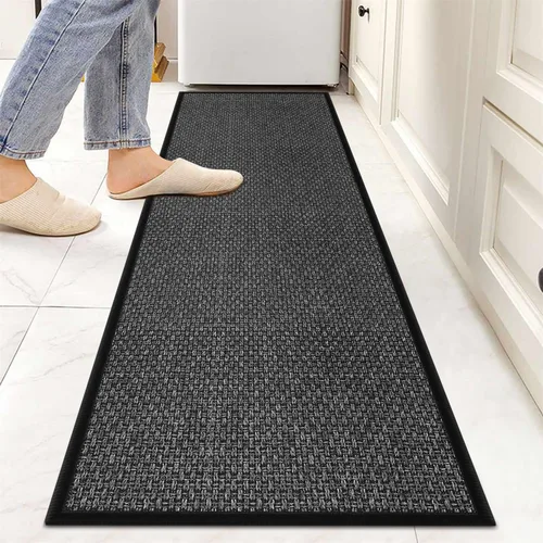 Miniatura 18 de GOYLSER Alfombras de yute de 15 pies para pasillo, alfombra de cocina, antideslizante, lavable, absorbente, alfombra de pasillo color beige