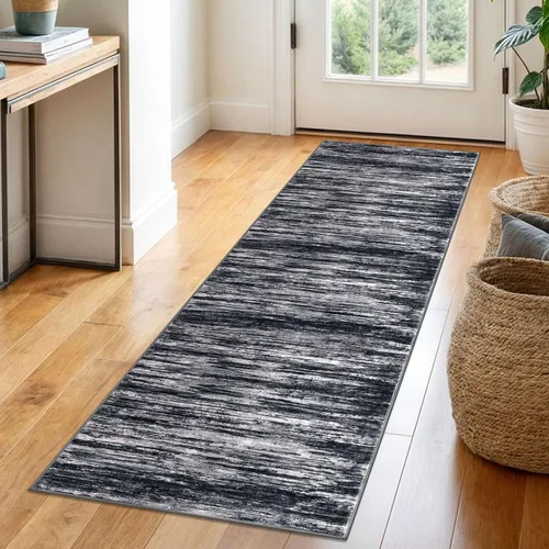 Miniatura 115 de SIILOOM 2 x 3 Alfombra moderna y abstracta para entrada, alfombra neutra azul marino gris multicolor súper suave de área pequeña, alfombras lavables