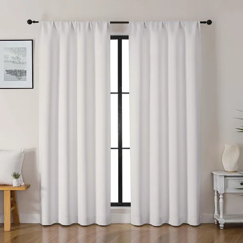 Miniatura 15 de Gwine Cortinas opacas para dormitorio, 54 pulgadas de largo, paneles de cortina de ventana con aislamiento térmico y reducción de ruido, cortinas