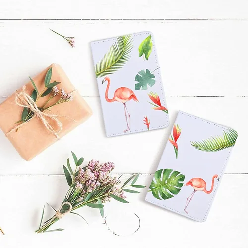 Miniatura 7 de 4 piezas DIY sublimación pasaporte titular cubiertas, cuero de PU en blanco transferencia de calor viaje pasaporte libro titular cartera cubierta