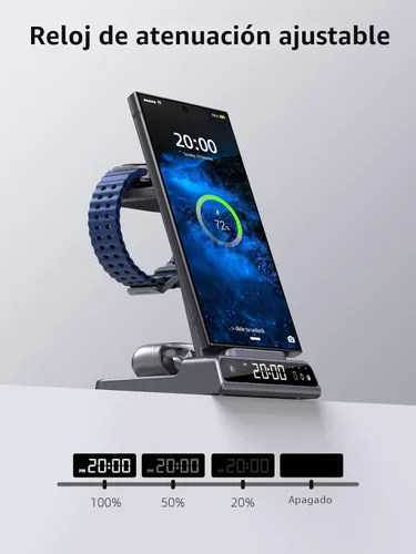 Miniatura 4 de Cargador inalámbrico para estación de carga Samsung, cargador de teléfono Android 3 en 1 para Samsung Galaxy S25 Ultra/S24 Ultra/S23/Z Flip7, Galaxy