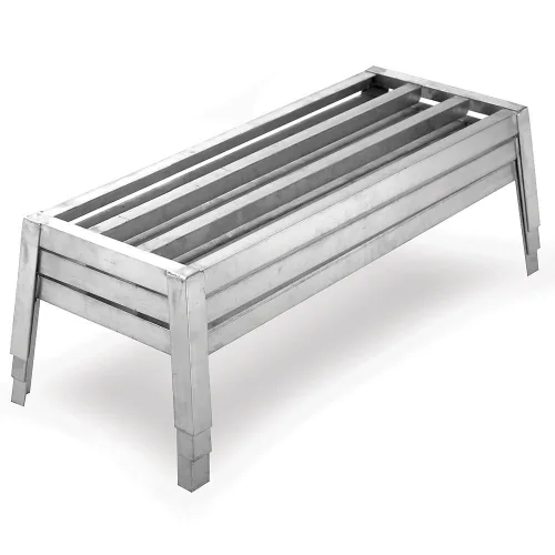 DR1836-8 Estante de dunnage con anilla de patas de 8 pulgadas, 36 pulgadas de largo x 18 pulgadas de ancho x 8 pulgadas de alto