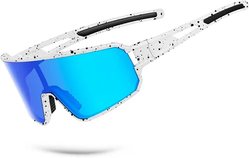SPOSUNE Gafas de sol polarizadas de ciclismo para hombres y mujeres, UV400, gafas deportivas para bicicleta, béisbol, correr, MTB C19