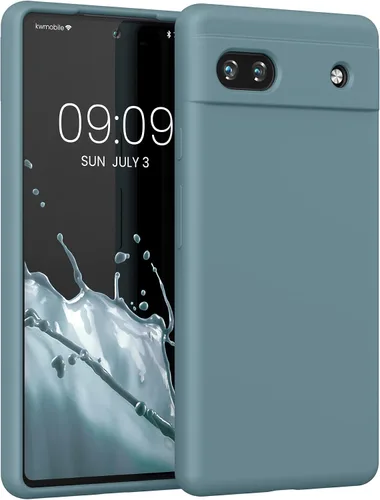 Miniatura 225 de kwmobile Funda Compatible con Google Pixel 6 Pro - Funda de teléfono de silicona TPU con acabado suave - Azul Arrecife