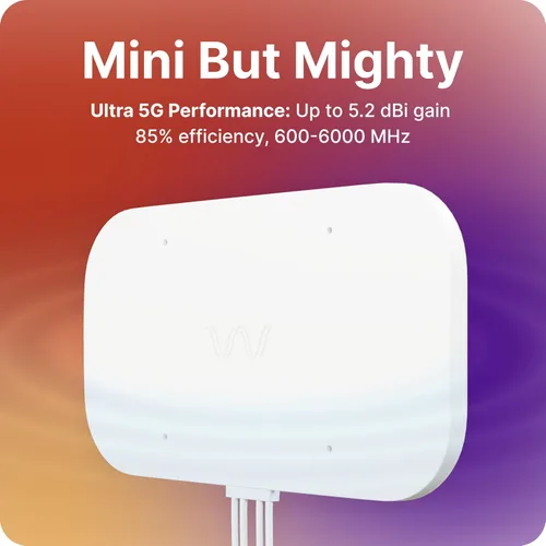 Miniatura 8 de Waveform QuadMini: Kit de antena de perfil bajo MIMO 4x4 Antena externa para enrutadores y gateways 4G/5G para Internet residencial T-Mobile