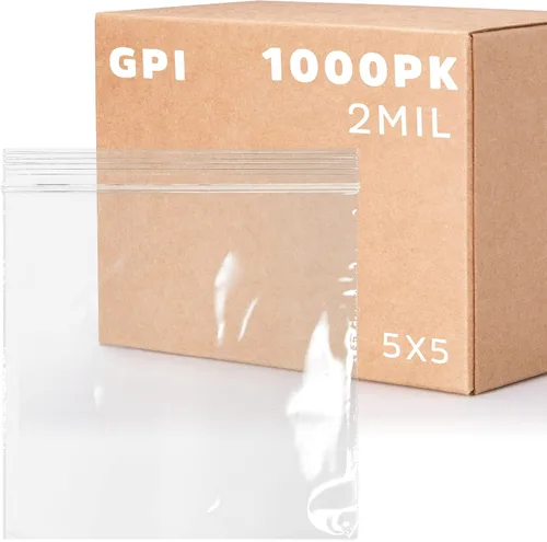 Miniatura 17 de 3" x 5," 2 Mil Claro Reclosable cierre de cremallera Lock Bolsas, caso de 1.000