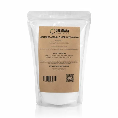 Miniatura 3 de Greenway Biotech, Inc. Fertilizante de fosfato monopotásico 0-52-34-100% hidroponía soluble en agua para la fuerza de las raíces, aumenta