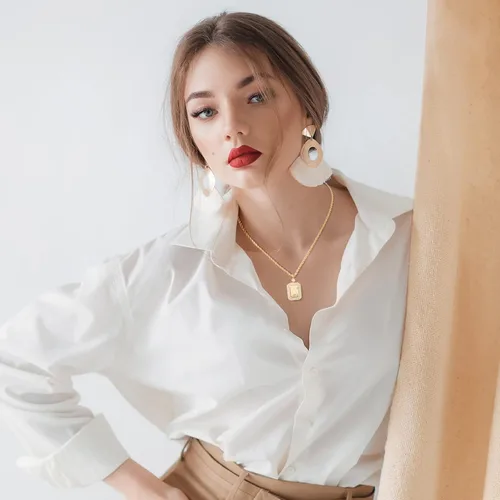 Miniatura 6 de Collar con inicial de oro para el día de San Valentín para mujer, collar con letra para ella, regalo de cumpleaños para amigos, collar con dije