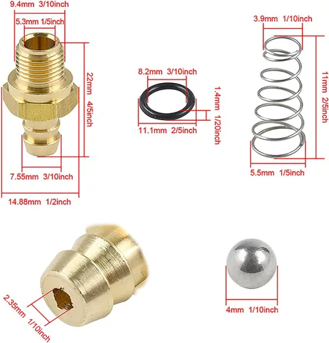 Miniatura 2 de 190593GS Kit de inyector de jabón químico para lavadora a presión, 2 piezas, compatible con Homelite, Ryobi, Husky, Troy Bilt reemplaza a 190635GS