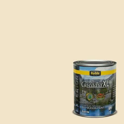 Miniatura 69 de Rodda Paint CASCADIA XL Pintura e imprimación satinada exterior en uno, cuarto de galón, solo ayer