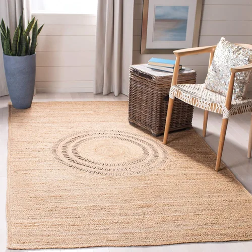Miniatura 8 de SAFAVIEH Natural Fiber Collection - Alfombra de pasillo de 2 pies 6 pulgadas x 8 pies, beige, yute bohemio hecho a mano, ideal para zonas de alto