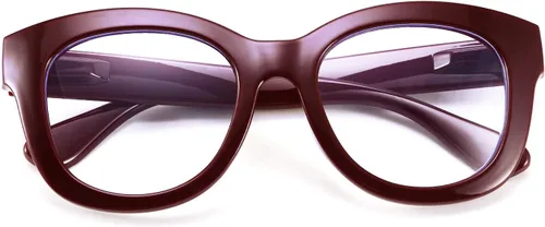 Miniatura 2 de FEISEDY Anteojos de lectura retro de marco cuadrado grueso con lentes de bloqueo de luz azul antideslumbrantes para fatiga ocular digital B2534