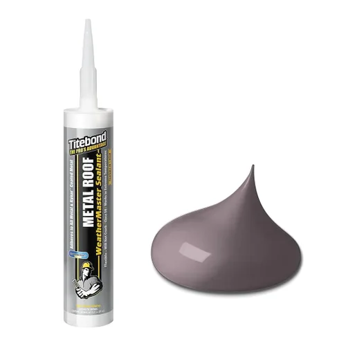 Miniatura 11 de Titebond WeatherMaster Sellador de techo de metal, bronce – Calafateo de polímero de primera calidad para aluminio, cobre, acero galvanizado