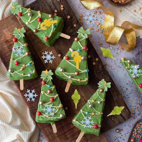 Miniatura 5 de Moldes de Navidad para fondant, 3 paquetes de moldes pequeños de silicona para decoración de pasteles, adornos de cupcakes, pasta de goma
