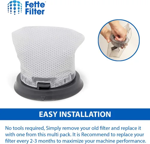 Miniatura 4 de Fette Filter - Paquete de 6 filtros de vacío de mano compatibles con Bissell Bolt Stick. Comparar con la parte # 1479.