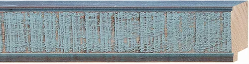 Miniatura 8 de Marco de madera maciza envejecida azul y verde azulado de 12 x 16 pulgadas, ancho de moldeo de 1.625 pulgadas, marco azul Sonoma completo