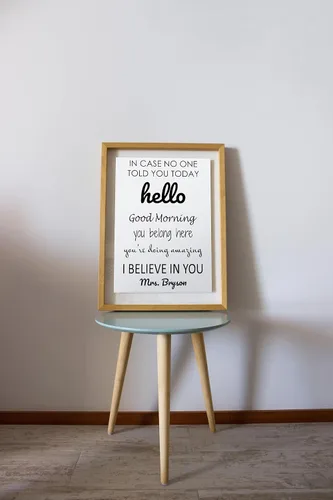 Miniatura 4 de Pósteres motivacionales personalizados para la escuela, aula, habitación infantil, citas motivacionales, póster de mentalidad de crecimiento