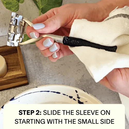 Miniatura 4 de Leaf Shave The Leaf Razor Grip Sleeve Black - Mango de silicona para maquinilla de afeitar