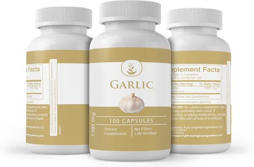 Miniatura 4 de Pure Original Ingredients Cápsulas de ajo, (100 cápsulas) siempre puras, sin aditivos ni rellenos, verificado por laboratorio