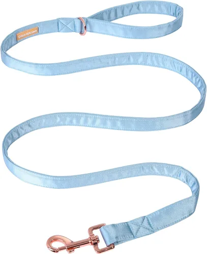 Miniatura 47 de Unique style paws Collar de perro de color verde sedoso, ajustable, duradero, con lazo para boda, collar de pajarita para cachorros y gatos pequeños