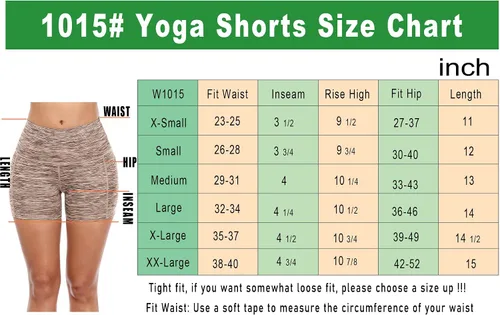Miniatura 7 de CADMUS Pantalones cortos deportivos de tiro alto para mujer, para yoga, acondicionamiento físico y correr, con bolsillos profundos