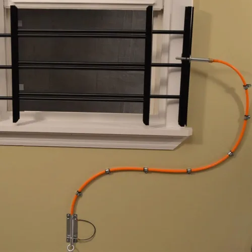 Miniatura 11 de Grisham PP SPAG Barras de Seguridad para Ventanas con Liberación Rápida de Emergencia, (Blanco, 5 Barras) 22'' de Alto x 22''- 42'' de Ancho